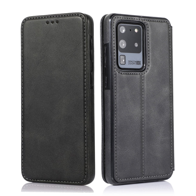 Knight Magnetic Suction Leather Phone Case, For Samsung Galaxy S20 Ultra, For Samsung Galaxy S10, For Samsung Galaxy S10+, For Samsung Galaxy S10e