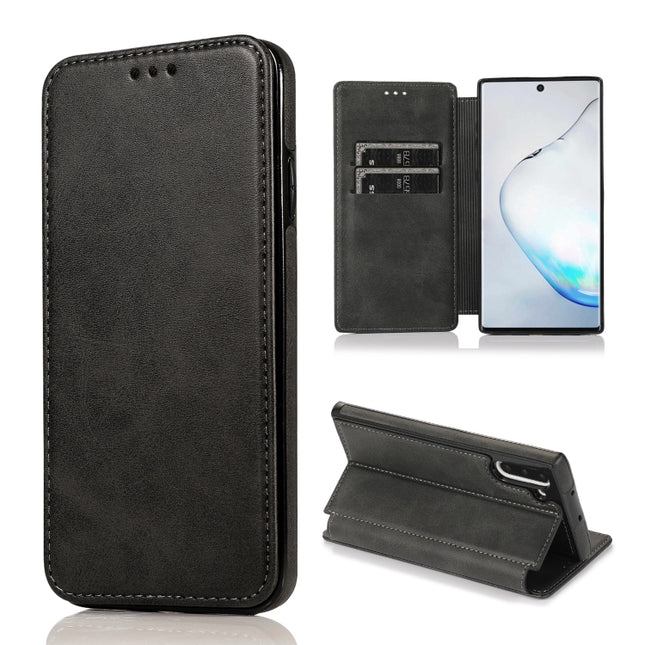Knight Magnetic Suction Leather Phone Case, For Samsung Galaxy Note10, For Samsung Galaxy Note10+