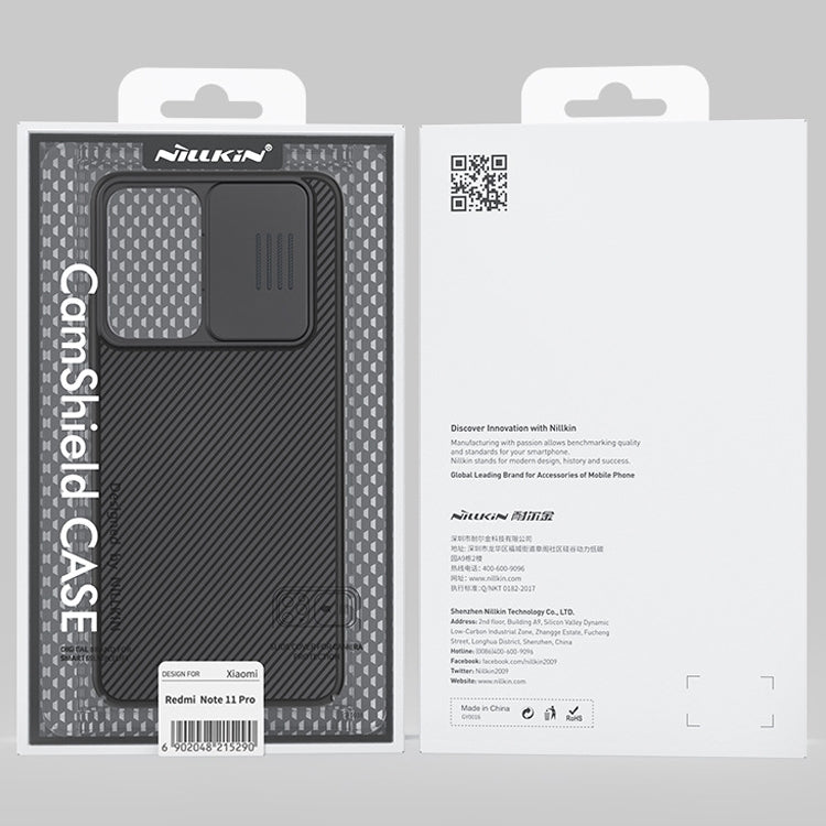NILLKIN Black Mirror Series Camshield PC Phone Case, For Xiaomi Redmi Note 11E 5G / Redmi 10 5G