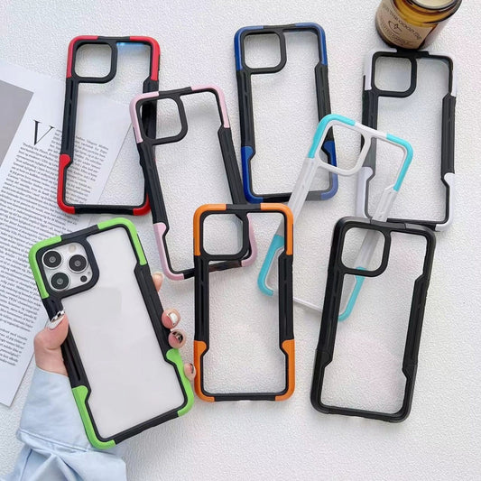 Armor Acrylic 3 in 1 Phone Case, For iPhone 13 Pro Max, For iPhone 13 Pro, For iPhone 13, For iPhone 12 Pro Max