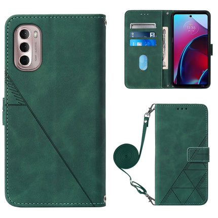 Crossbody 3D Embossed Flip Leather Phone Case, For Motorola Moto G Stylus 4G 2022, For OPPO A57 5G 2022, For Motorola Moto G52, For OPPO Realme C31 4G