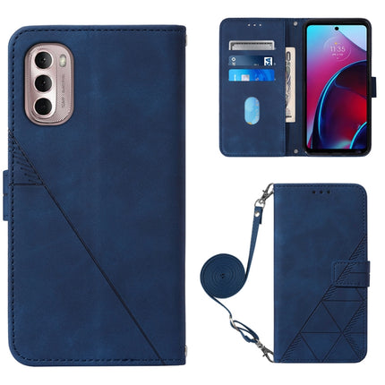 Crossbody 3D Embossed Flip Leather Phone Case, For Motorola Moto G Stylus 4G 2022, For OPPO A57 5G 2022, For Motorola Moto G52, For OPPO Realme C31 4G