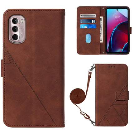 Crossbody 3D Embossed Flip Leather Phone Case, For Motorola Moto G Stylus 4G 2022, For OPPO A57 5G 2022, For Motorola Moto G52, For OPPO Realme C31 4G