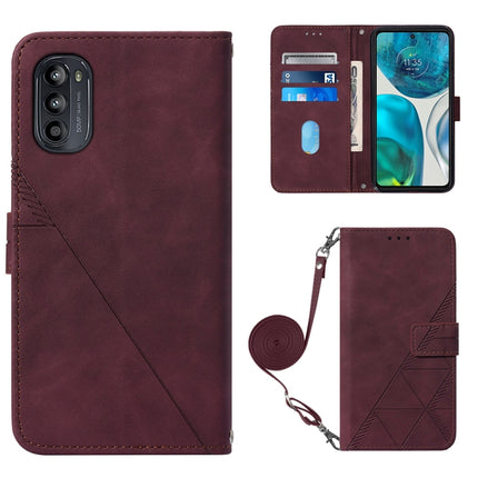 Crossbody 3D Embossed Flip Leather Phone Case, For Motorola Moto G Stylus 4G 2022, For OPPO A57 5G 2022, For Motorola Moto G52, For OPPO Realme C31 4G