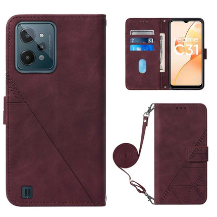 Crossbody 3D Embossed Flip Leather Phone Case, For OnePlus Nord CE 2 5G, For OPPO A57 5G 2022, For OPPO Realme C31 4G, For Motorola Moto G52