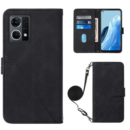 Crossbody 3D Embossed Flip Leather Phone Case, For OPPO Reno7 4G/F21 Pro, For Xiaomi Poco M4 Pro 4G, For Xiaomi Poco X4 Pro 5G, For Sony Xperia 1 IV