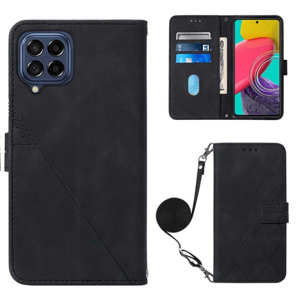 Crossbody 3D Embossed Flip Leather Phone Case, For Sony Xperia 10 IV, For Sony Xperia ACE III, For Xiaomi Redmi 10A, For Samsung Galaxy M33 5G Global