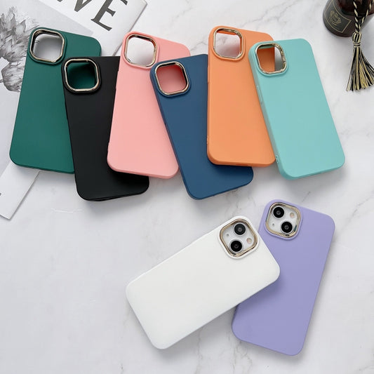 Liquid Silicone Electroplating + Flannel Phone Case, For iPhone 13 Pro Max, For iPhone 13 Pro, For iPhone 13, For iPhone 12 Pro Max