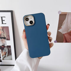 Liquid Silicone Electroplating + Flannel Phone Case, For iPhone 11