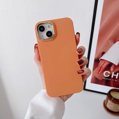 Liquid Silicone Electroplating + Flannel Phone Case, For iPhone 11