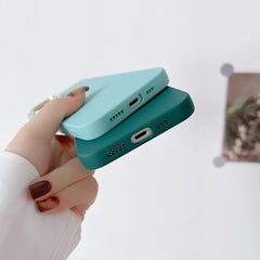 Liquid Silicone Electroplating + Flannel Phone Case, For iPhone 11