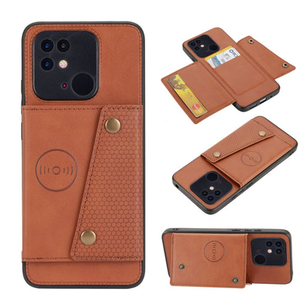 Double Buckle PU + TPU Shockproof Magnetic Phone Case, For Xiaomi Redmi 10C, For Xiaomi Redmi Note 11 5G Chinese, For Xiaomi Redmi Note 11E, For Xiaomi Redmi 10