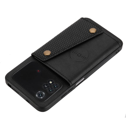 Double Buckle PU + TPU Shockproof Magnetic Phone Case, For Xiaomi Poco M4 Pro 4G, For Xiaomi Poco X4 Pro, For Xiaomi 12, For Xiaomi 12 Pro
