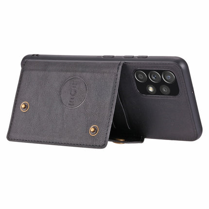 Double Buckle PU + TPU Shockproof Magnetic Phone Case, For Samsung Galaxy A23 165mm, For Samsung Galaxy A73 5G
