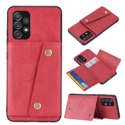 Double Buckle PU + TPU Shockproof Magnetic Phone Case, For Samsung Galaxy A23 165mm, For Samsung Galaxy A73 5G