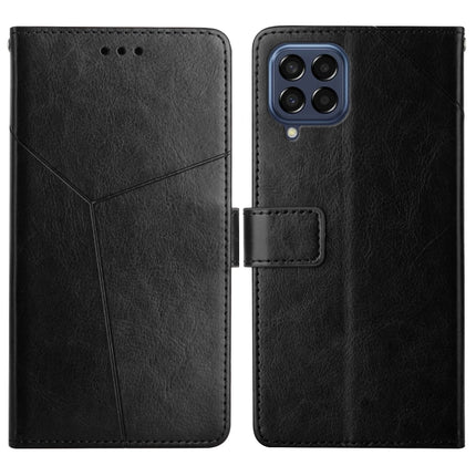 Y Stitching Horizontal Flip Leather Phone Case, For Samsung Galaxy M53, For Sharp Aquos R7, For Xiaomi Poco F4 GT