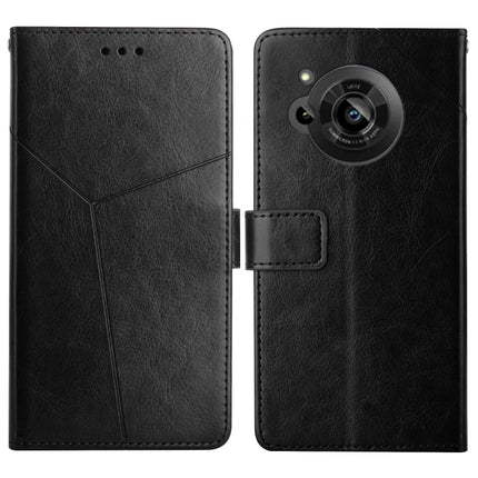 Y Stitching Horizontal Flip Leather Phone Case, For Samsung Galaxy M53, For Sharp Aquos R7, For Xiaomi Poco F4 GT