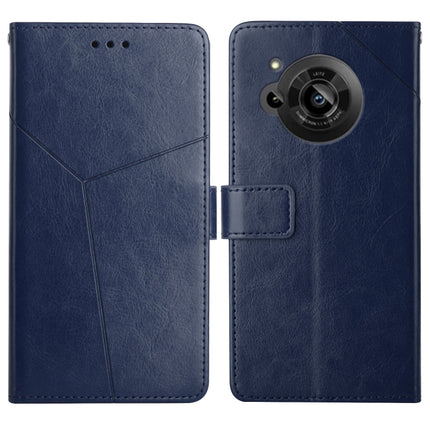 Y Stitching Horizontal Flip Leather Phone Case, For Samsung Galaxy M53, For Sharp Aquos R7, For Xiaomi Poco F4 GT