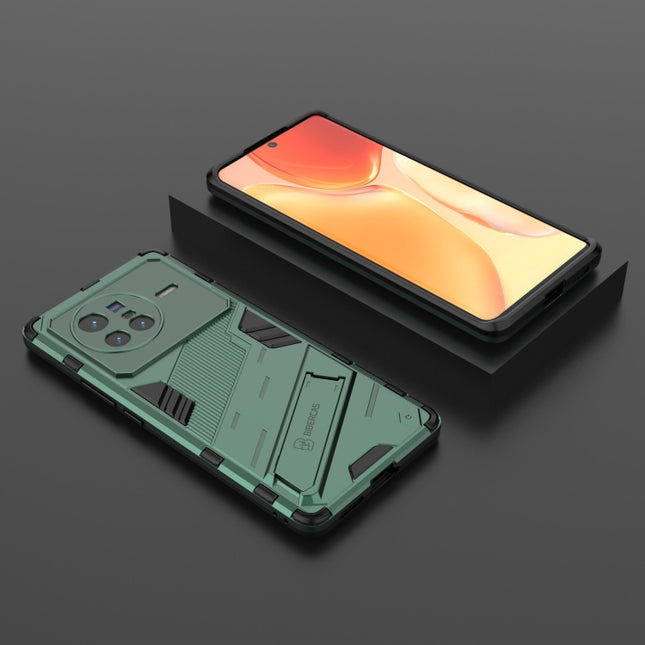 Punk Armor PC + TPU Phone Case with Holder, For vivo X80, For vivo X80 Pro, For Honor Play6T