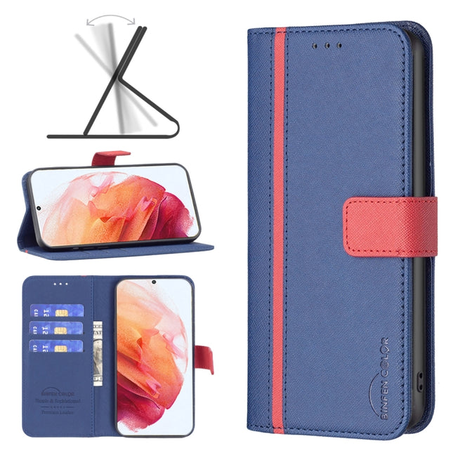 BF13 Color Matching Cross Texture Leather Phone Case, For Samsung Galaxy S21 5G, For Samsung Galaxy S22 Ultra 5G, For Samsung Galaxy S22+ 5G, For Samsung Galaxy S22 5G