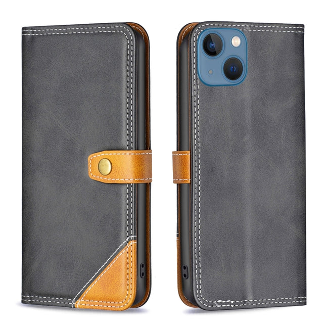 Color Matching Double Sewing Thread Leather Case, For iPhone 13 mini, For iPhone 13, For iPhone 13 Pro, For iPhone 12 mini
