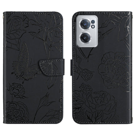 Skin Feel Butterfly Peony Embossed Leather Phone Case, For OnePlus 10R/ACE, For OnePlus Nord CE 2 5G, For OnePlus Nord CE2 Lite/Realme 9 Pro 5G/Realme V25, For Motorola Moto G 5G 2022