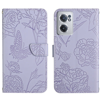 Skin Feel Butterfly Peony Embossed Leather Phone Case, For OnePlus 10R/ACE, For OnePlus Nord CE 2 5G, For OnePlus Nord CE2 Lite/Realme 9 Pro 5G/Realme V25, For Motorola Moto G 5G 2022