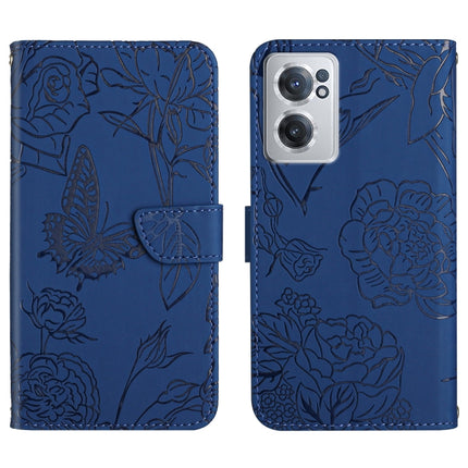 Skin Feel Butterfly Peony Embossed Leather Phone Case, For OnePlus 10R/ACE, For OnePlus Nord CE 2 5G, For OnePlus Nord CE2 Lite/Realme 9 Pro 5G/Realme V25, For Motorola Moto G 5G 2022