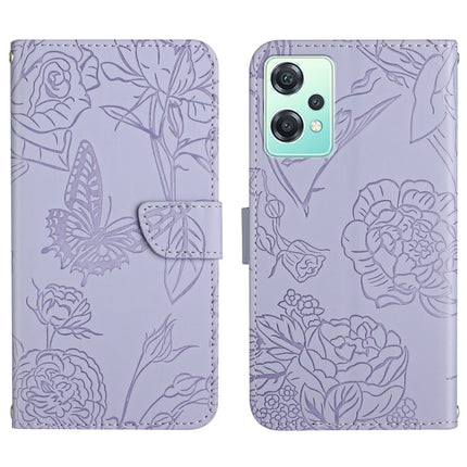 Skin Feel Butterfly Peony Embossed Leather Phone Case, For OnePlus 10R/ACE, For OnePlus Nord CE 2 5G, For OnePlus Nord CE2 Lite/Realme 9 Pro 5G/Realme V25, For Motorola Moto G 5G 2022