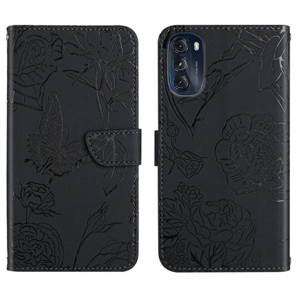 Skin Feel Butterfly Peony Embossed Leather Phone Case, For OnePlus 10R/ACE, For OnePlus Nord CE 2 5G, For OnePlus Nord CE2 Lite/Realme 9 Pro 5G/Realme V25, For Motorola Moto G 5G 2022