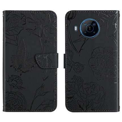 Skin Feel Butterfly Peony Embossed Leather Phone Case, For Motorola Moto G Stylus 4G 2022, For Motorola Moto G Stylus 5G 2022, For Motorola Moto G52, For Nokia X100