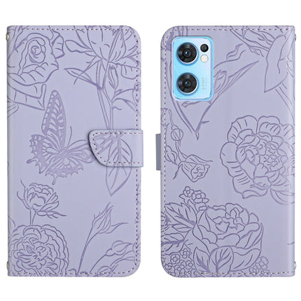 Skin Feel Butterfly Peony Embossed Leather Phone Case, For OPPO Find X5 Lite, For OPPO Realme 9 Pro+/Realme 9 4G, For Samsung Galaxy Xcover6 Pro, For Samsung Galaxy M33