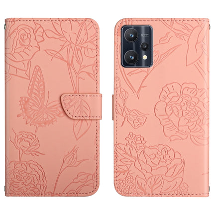 Skin Feel Butterfly Peony Embossed Leather Phone Case, For OPPO Find X5 Lite, For OPPO Realme 9 Pro+/Realme 9 4G, For Samsung Galaxy Xcover6 Pro, For Samsung Galaxy M33