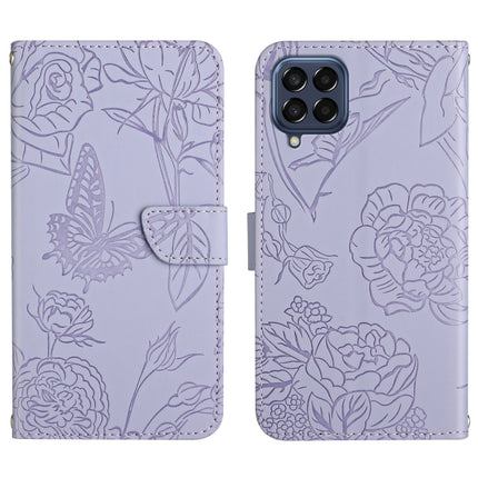 Skin Feel Butterfly Peony Embossed Leather Phone Case, For OPPO Find X5 Lite, For OPPO Realme 9 Pro+/Realme 9 4G, For Samsung Galaxy Xcover6 Pro, For Samsung Galaxy M33