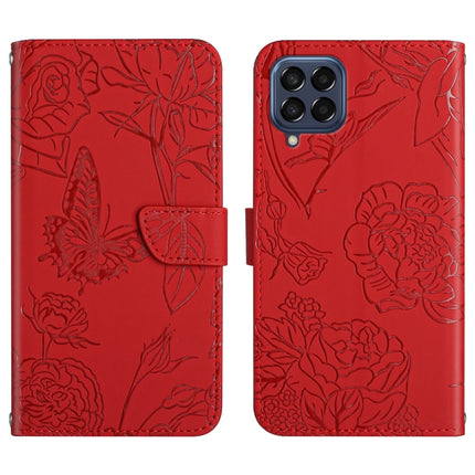 Skin Feel Butterfly Peony Embossed Leather Phone Case, For OPPO Find X5 Lite, For OPPO Realme 9 Pro+/Realme 9 4G, For Samsung Galaxy Xcover6 Pro, For Samsung Galaxy M33
