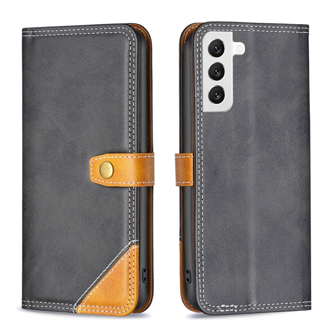 Color Matching Double Sewing Thread Leather Phone Case, For Samsung Galaxy S22 5G, For Samsung Galaxy S22+ 5G, For Samsung Galaxy S22 Ultra 5G, For Samsung Galaxy S21 5G