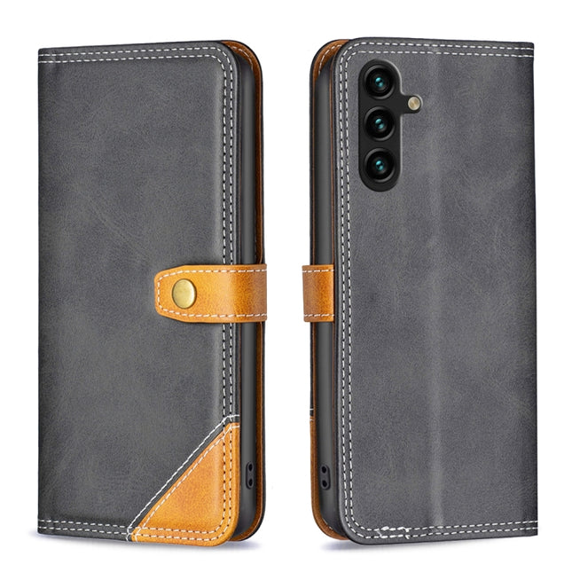 Color Matching Double Sewing Thread Leather Phone Case, For Samsung Galaxy A03s / A02s, For Samsung Galaxy A12, For Samsung Galaxy A13 4G, For Samsung Galaxy A13 5G, For Samsung Galaxy A22 5G