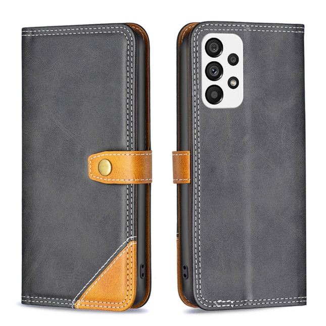 Color Matching Double Sewing Thread Leather Phone Case, For Samsung Galaxy A73, For Samsung Galaxy M23 5G, For Samsung Galaxy M33 5G, For Samsung Galaxy M53 5G, For Samsung Galaxy A32 5G