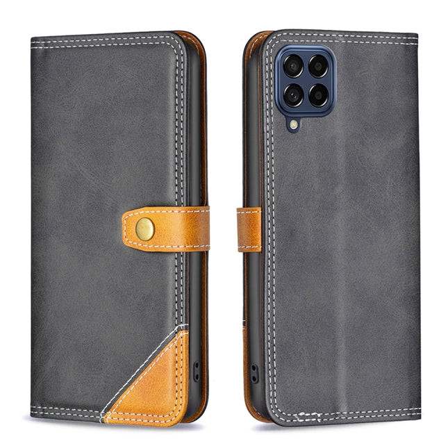 Color Matching Double Sewing Thread Leather Phone Case, For Samsung Galaxy A73, For Samsung Galaxy M23 5G, For Samsung Galaxy M33 5G, For Samsung Galaxy M53 5G, For Samsung Galaxy A32 5G
