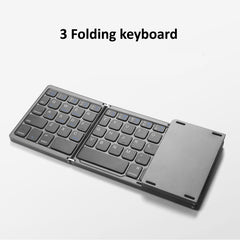 B089 Bluetooth Foldable Keyboard with Numeric, B089(Silver), B089 (Black)