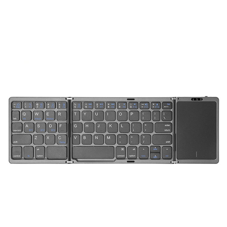 B089T Foldable Bluetooth Keyboard Rechargeable with Touchpad, B089T(Grey), B089T  (Silver), B089T (Black)