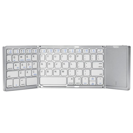 B089T Foldable Bluetooth Keyboard Rechargeable with Touchpad, B089T(Grey), B089T  (Silver), B089T (Black)