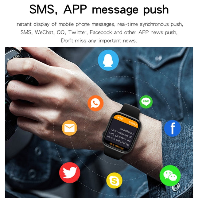 HW22 Pro 1.75 inch HD Screen Smart Watch, Support Bluetooth Dial/Body Temperature Monitoring