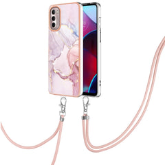 Funda de TPU con diseño de mármol galvanizado y cordón para iPhone SE 2022/SE 2020/8/7, para Motorola Moto G Stylus 2022, para Nokia G20/G10, para Nokia G21/G11, para Samsung Galaxy A23 5G/4G