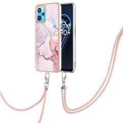 Electroplating Marble Pattern TPU Phone Case with Lanyard, For Samsung Galaxy A13 4G, For OPPO Realme 9 Pro+ 5G, For OPPO Realme 9 Pro 5G, For OPPO Realme 9i / A36 / A96 4G