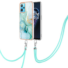 Electroplating Marble Pattern TPU Phone Case with Lanyard, For Samsung Galaxy A13 4G, For OPPO Realme 9 Pro+ 5G, For OPPO Realme 9 Pro 5G, For OPPO Realme 9i / A36 / A96 4G