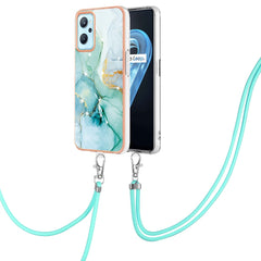 Electroplating Marble Pattern TPU Phone Case with Lanyard, For Samsung Galaxy A13 4G, For OPPO Realme 9 Pro+ 5G, For OPPO Realme 9 Pro 5G, For OPPO Realme 9i / A36 / A96 4G