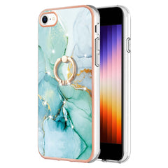 Electroplating Marble Pattern TPU Phone Case with Ring, For iPhone SE 2022 / SE 2020 / 8 / 7, For Motorola Moto G Stylus 2022, For Nokia G20 / G10, For Nokia G21 / G11, For Xiaomi 11T / 11T Pro