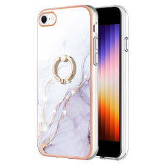 Electroplating Marble Pattern TPU Phone Case with Ring, For iPhone SE 2022 / SE 2020 / 8 / 7, For Motorola Moto G Stylus 2022, For Nokia G20 / G10, For Nokia G21 / G11, For Xiaomi 11T / 11T Pro