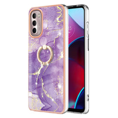 Electroplating Marble Pattern TPU Phone Case with Ring, For iPhone SE 2022 / SE 2020 / 8 / 7, For Motorola Moto G Stylus 2022, For Nokia G20 / G10, For Nokia G21 / G11, For Xiaomi 11T / 11T Pro